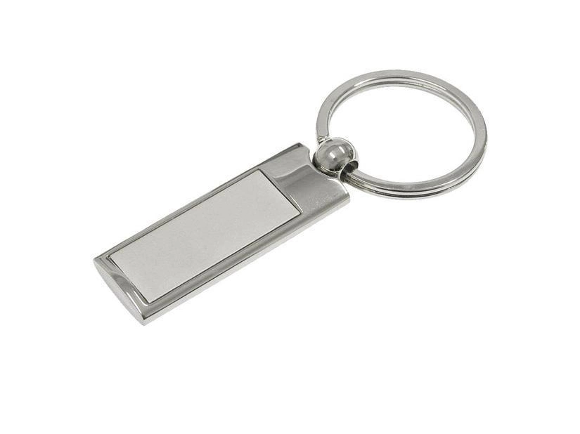 Brelok metalowy Legend srebrny z grawerem w pudełku