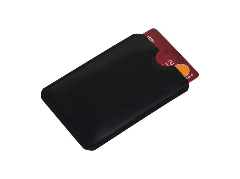 Etui blokujące sygnał RFID do płatności zbliżeniowych, czarny 