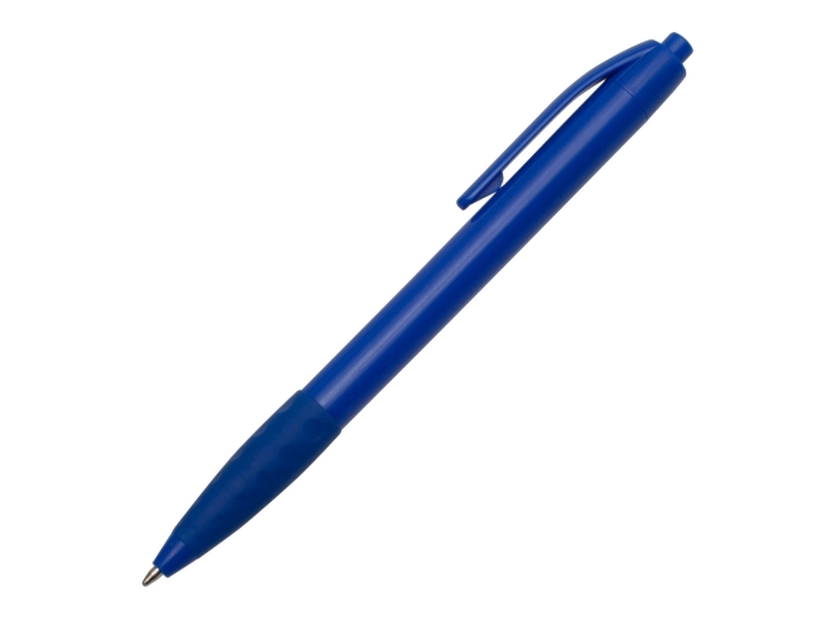 Długopis reklamowy Blitz niebieski z gumowym uchwytem