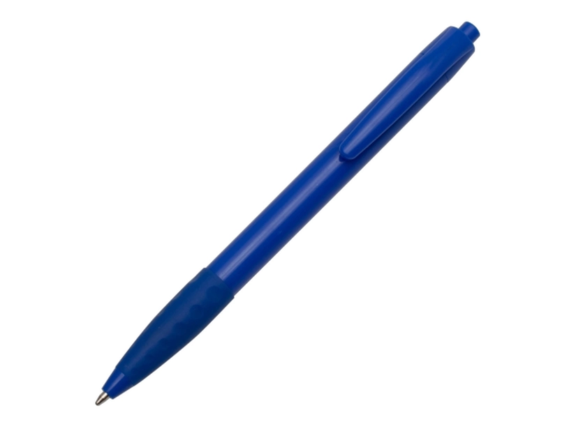 Długopis reklamowy Blitz niebieski z gumowym uchwytem