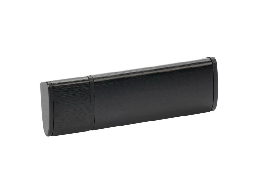 Czarny pendrive firmowy matowy z logo – plastik i metal
