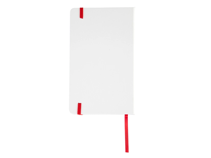 Notatnik Carmona 130x210/80k linia, czerwony/biały 