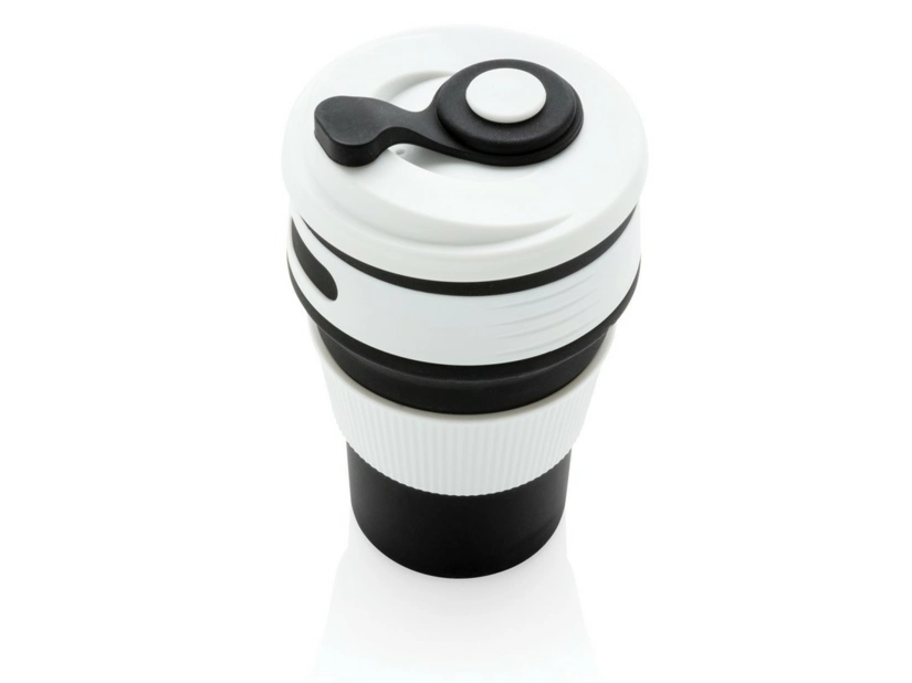 Składany kubek podróżny 320 ml, czarny