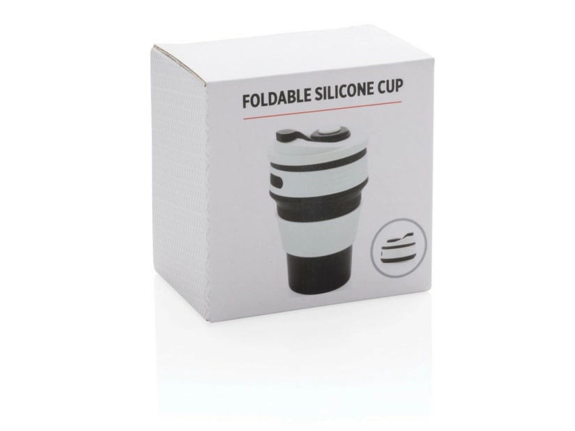Składany kubek podróżny 320 ml, czarny