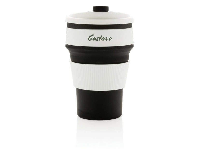 Składany kubek podróżny 320 ml, czarny