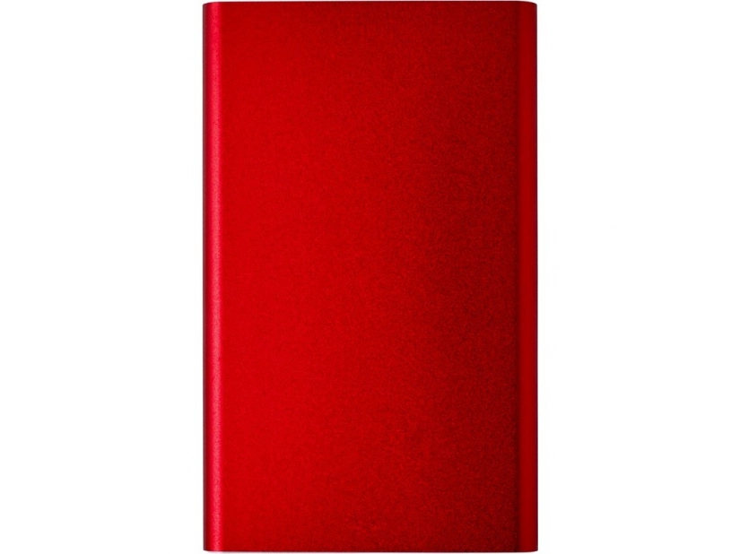Czerwony power bank aluminiowy 4000 mAh z grawerem logo
