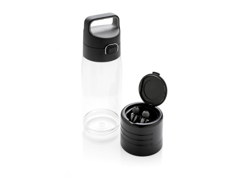 Butelka sportowa 600 ml Hydrate ze słuchawkami bezprzewodowymi