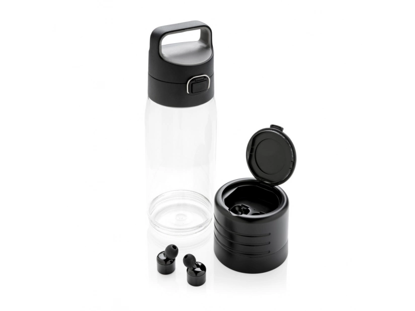 Butelka sportowa 600 ml Hydrate ze słuchawkami bezprzewodowymi