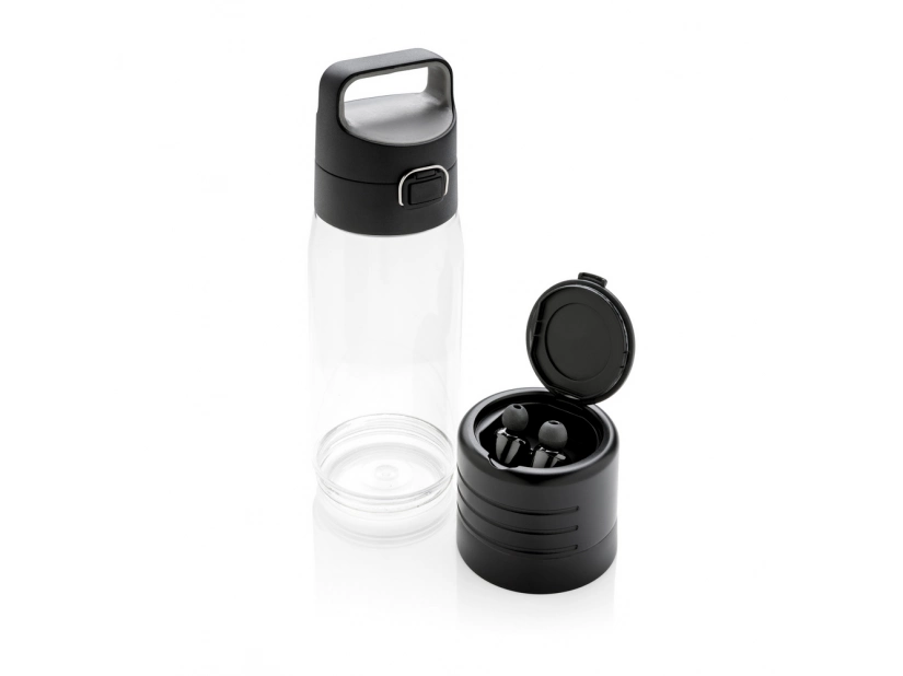 Butelka sportowa 600 ml Hydrate ze słuchawkami bezprzewodowymi