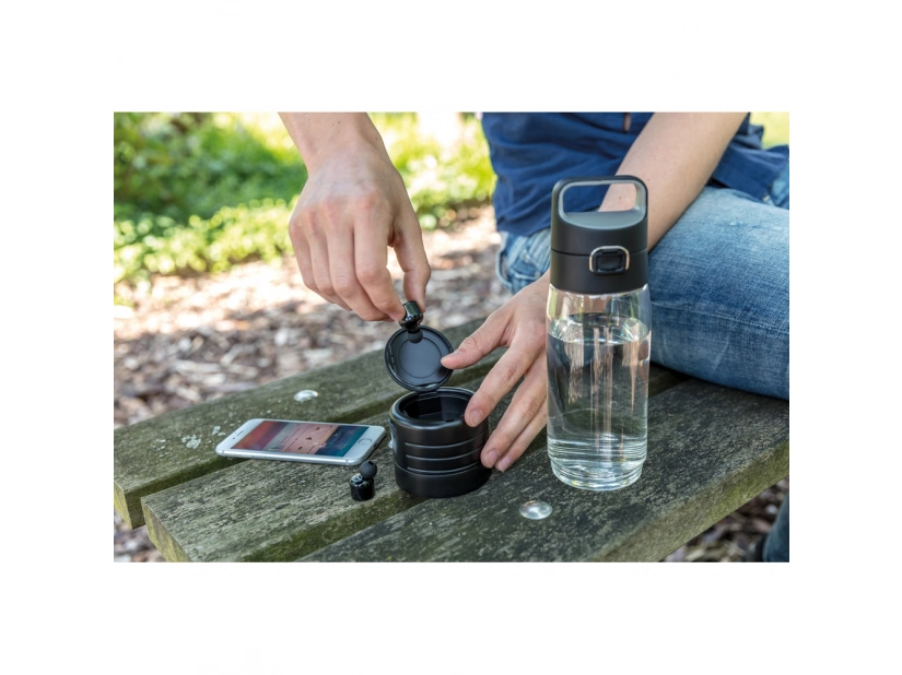 Butelka sportowa 600 ml Hydrate ze słuchawkami bezprzewodowymi