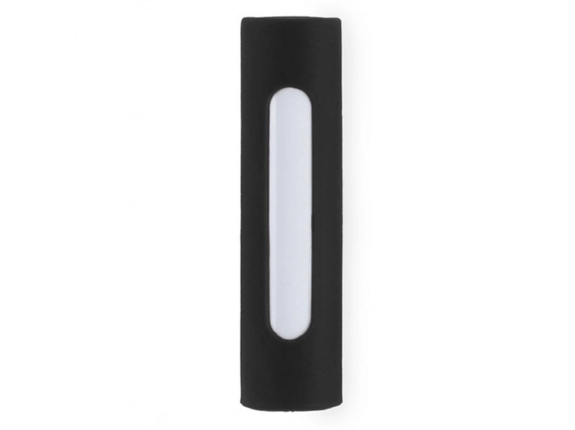 Czarny Power bank 2200mAh do nadruku logo, posiada z przyssawkę
