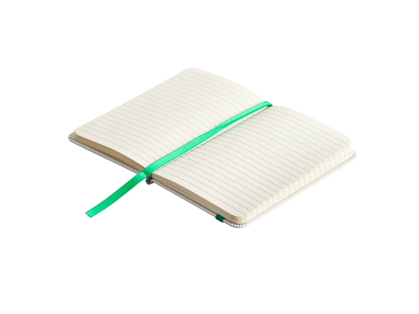 Notatnik Badalona 90x140/80k linia, zielony/biały 