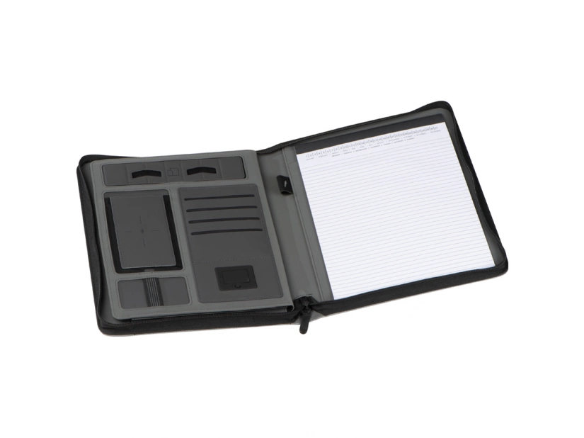 Teczka z power bankiem 5000mAh, możliwy termotransfer oraz nadruk UV