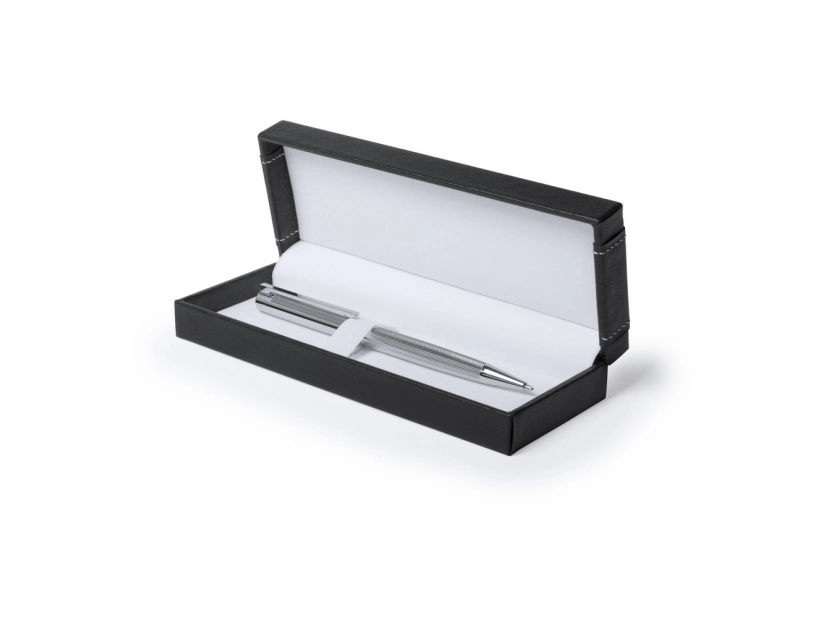 metalowy długopis w pudełku