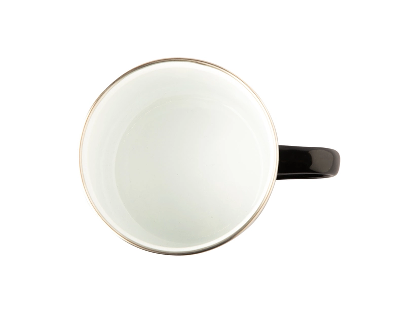 Kubek emaliowany Oldschool 500 ml, czarny