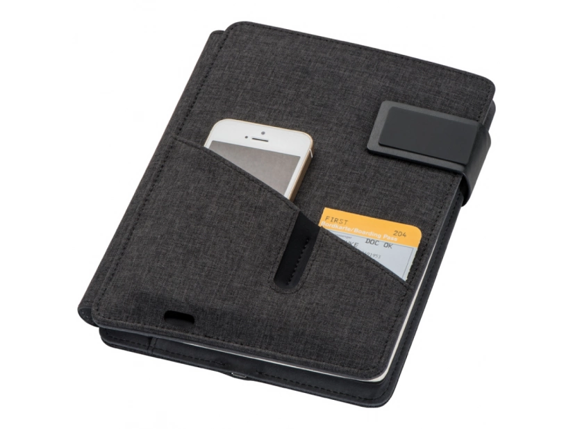 Teczka z notatnikiem na 128stron i power bankiem 4000mAh