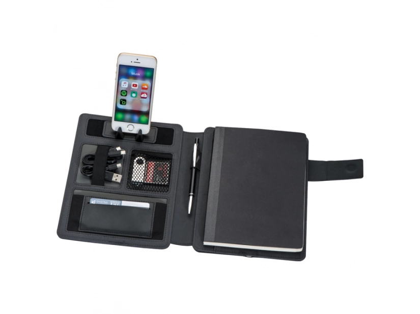 Teczka z notatnikiem na 128stron i power bankiem 4000mAh