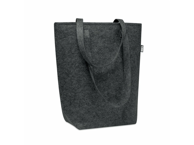 Filcowa torba na zakupy RPET Taslo, ciemno szary