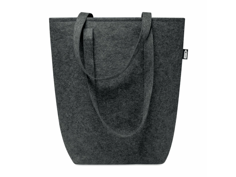 Filcowa torba na zakupy RPET Taslo, ciemno szary