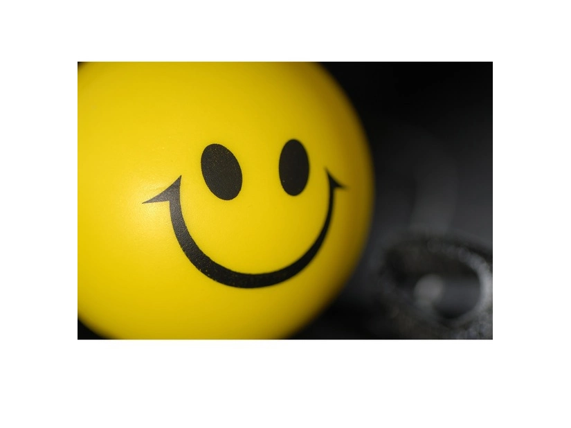 Antystres jo-jo Happy, żółty 