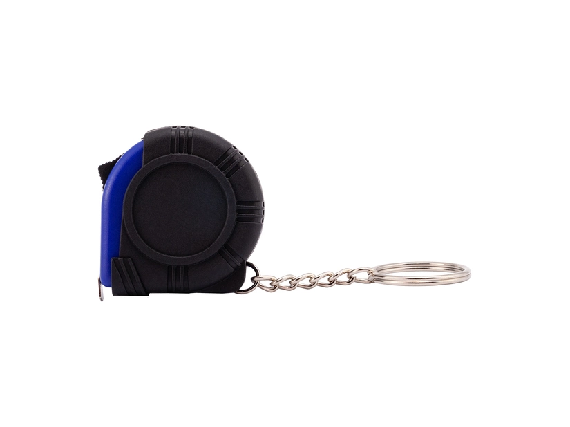 Niebieski brelok miarka Exacto 1m z nadrukiem logo