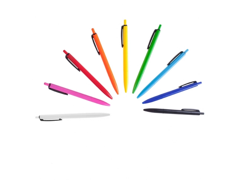 Długopis plastikowy jasnoniebieski z nadrukiem logo