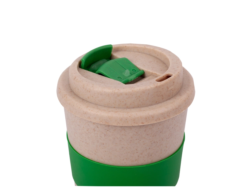 Dwuściankowy Kubek Eco Wheaty 350ml, zielony 