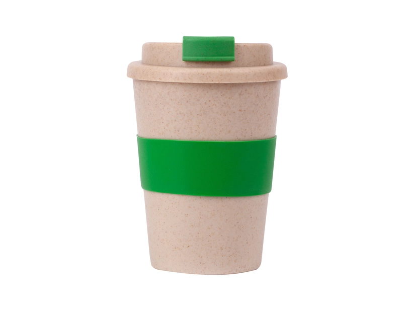 Dwuściankowy Kubek Eco Wheaty 350ml, zielony 