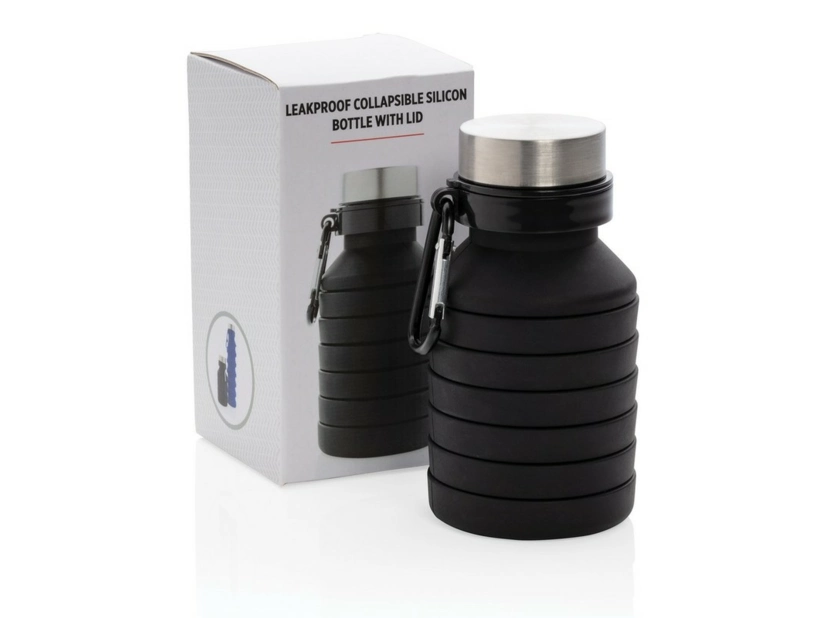 Składana butelka sportowa 550ml z karabińczykiem