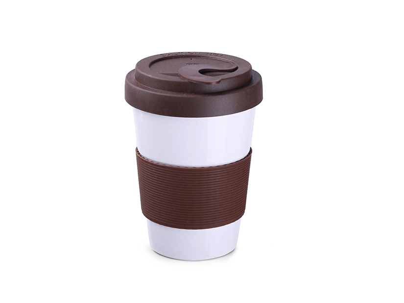 Kubkek porcelanowy z pokrywką 350ml