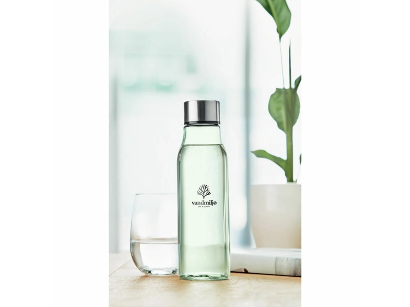 Szklana butelka 500 ml Venice, przeźroczysta zielona