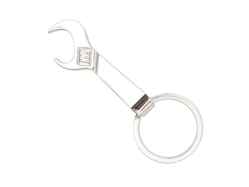 Brelok metalowy Clef, srebrny 