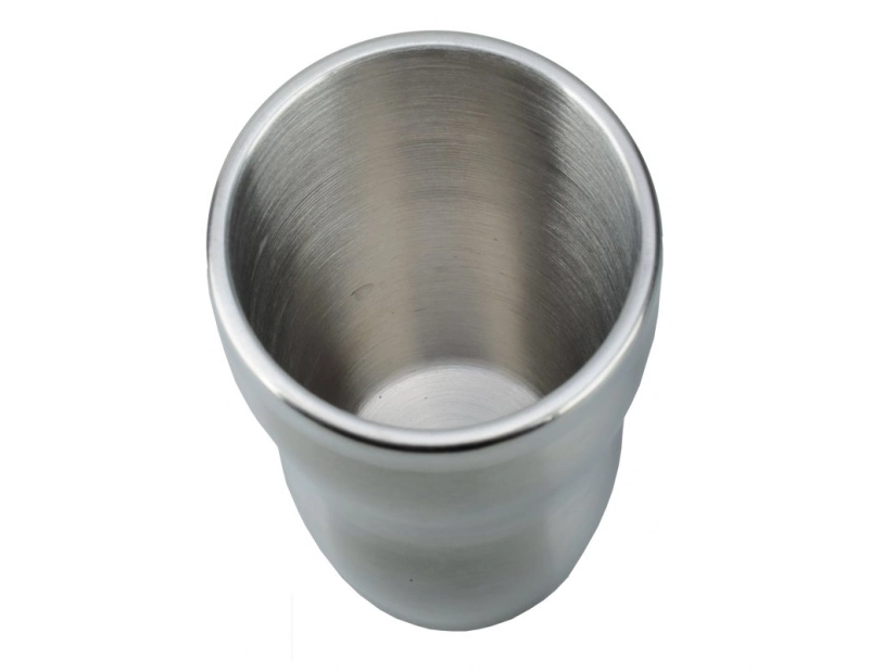 Kubek izotermiczny Sudbury 380 ml, srebrny/czarny 