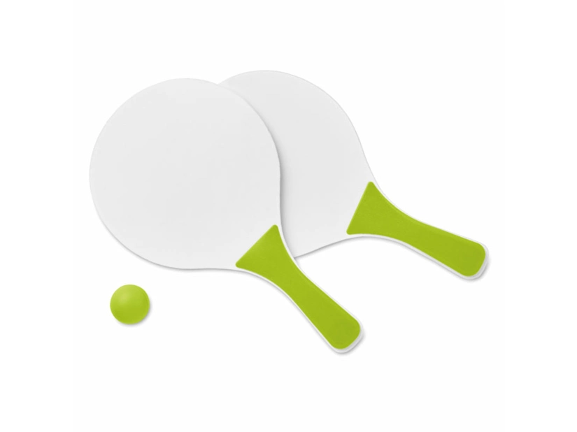 Zestaw do tenisa na plaży Mini match, limonkowy