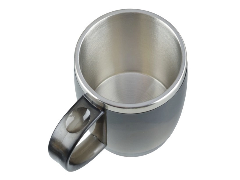 Kubek termiczny w kształcie beczułki, Barrel 400 ml, grafitowy