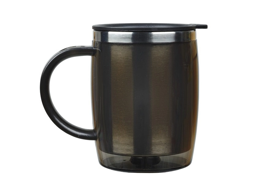 Kubek termiczny w kształcie beczułki, Barrel 400 ml, grafitowy