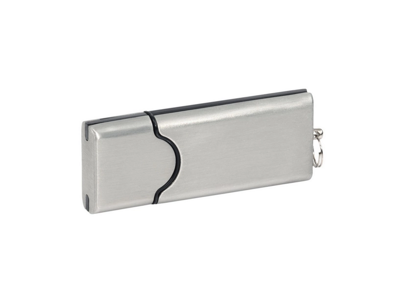 Metalowy pendrive srebrny 32GB z grawerem – elegancja