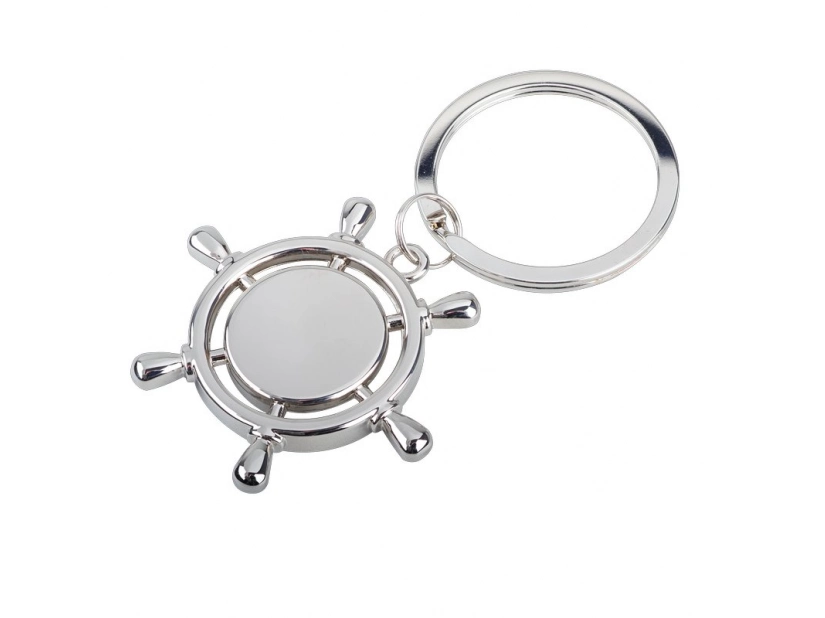 Brelok Steering Wheel srebrny z logo w pudełku