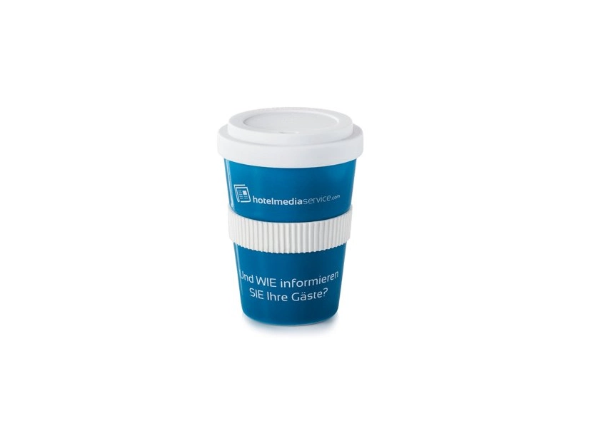 Modny kubek Coffee 2 Go Classic 350 ml, biały