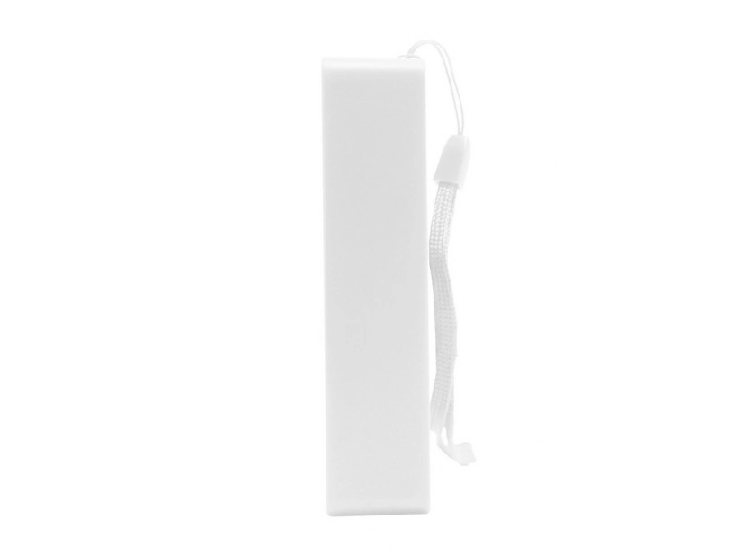 Tani power bank z nadrukiem logo, pojemność 4000 mAh - biały kolor