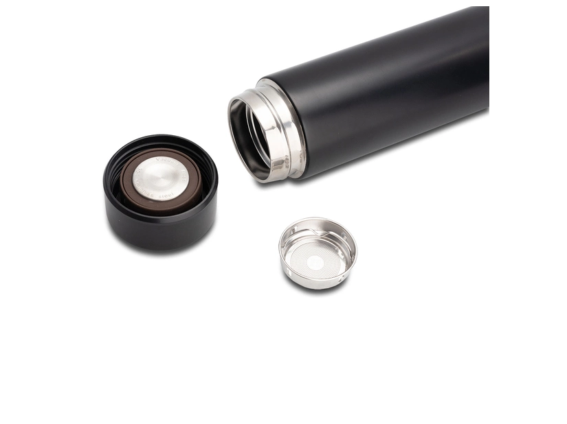 Termos z sitkiem Osseo 450 ml, czarny