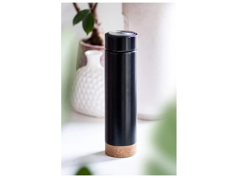 Termos z sitkiem Osseo 450 ml, czarny