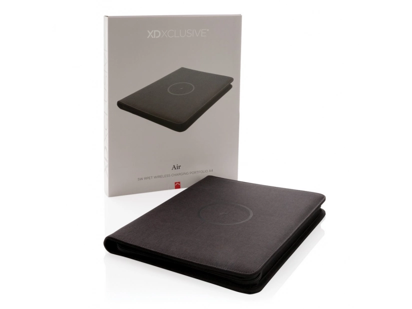 Teczka A4 z ładowarką bezprzewodową 5W, power bank 5000 mAh