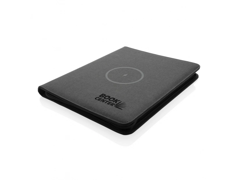 Teczka A4 z ładowarką bezprzewodową 5W, power bank 5000 mAh