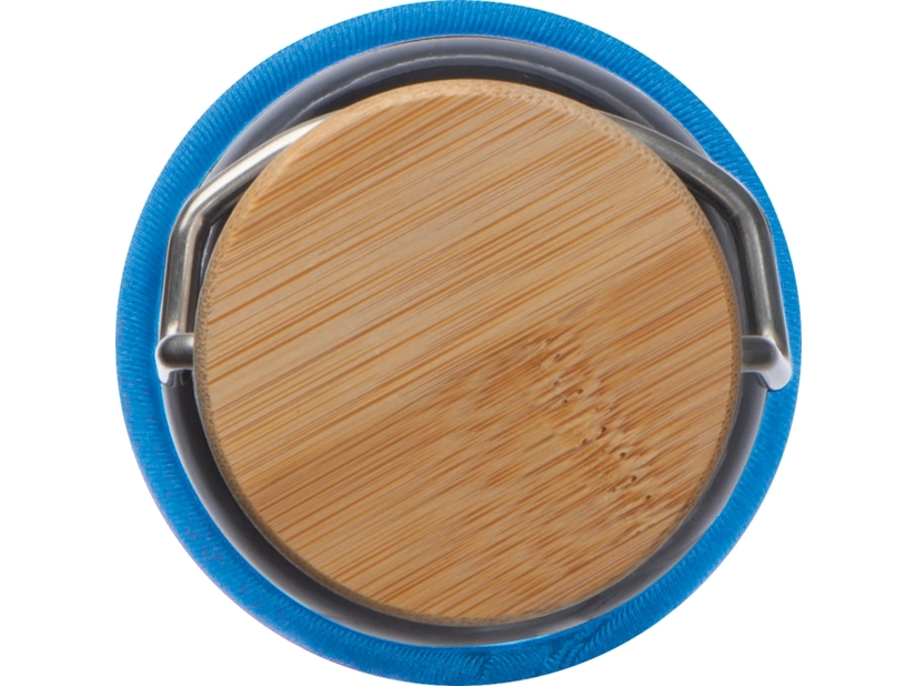 Szklana butelka w błekitnym etui 600ml