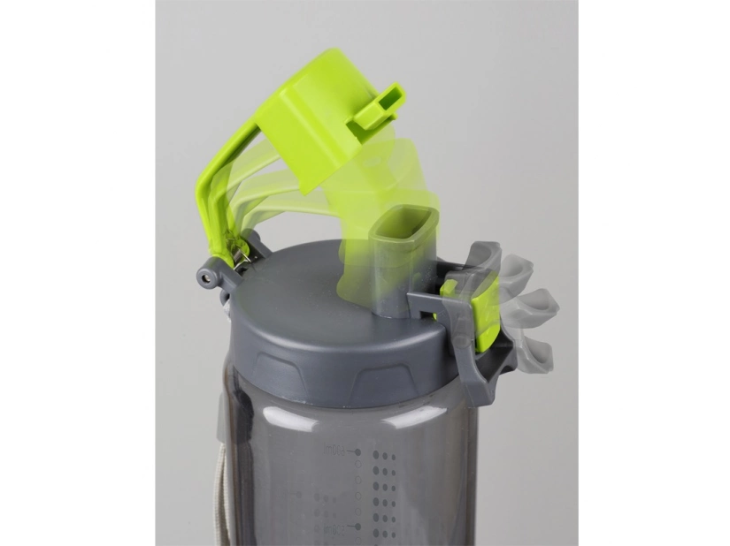 Bidon Feelsogood 600 ml, z nadrukiem logo, zielony/szary 