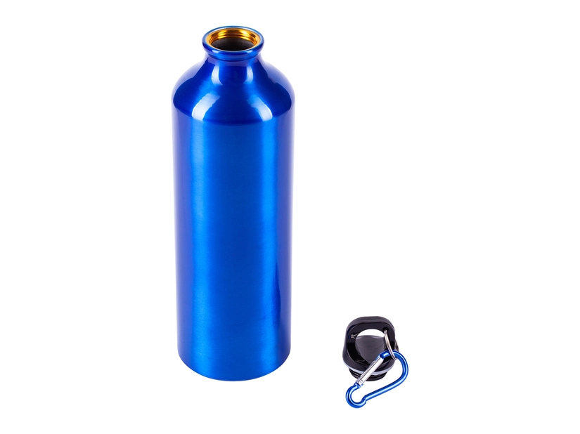 Bidon reklamowy Easy Tripper 800 ml niebieski z karabińczykiem