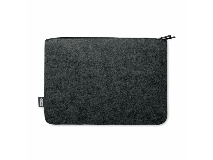 Torba na laptopa z filcu RPET Toplo, ciemno szary