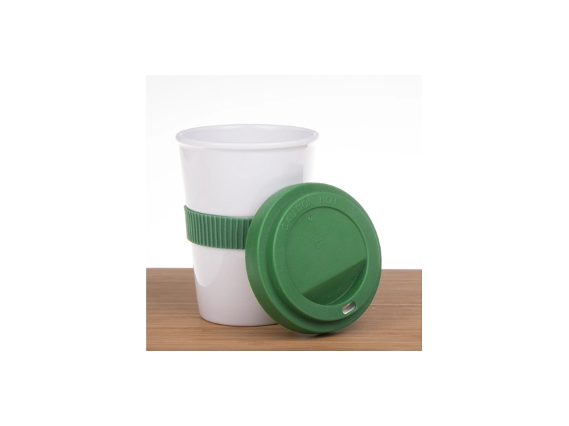 Modny kubek Coffee 2 Go Classic 350 ml, biały