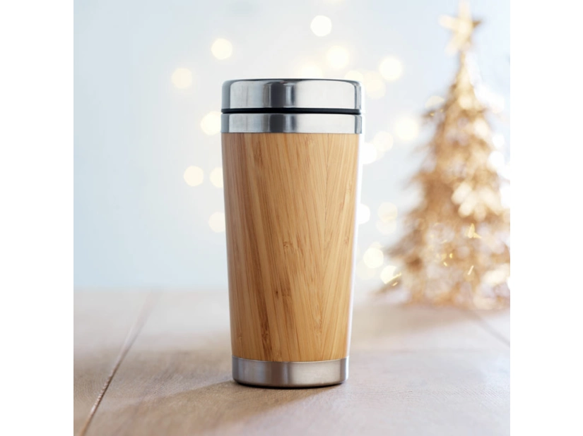 Bambusowy kubek podróżny 400ml Rodeodrive+